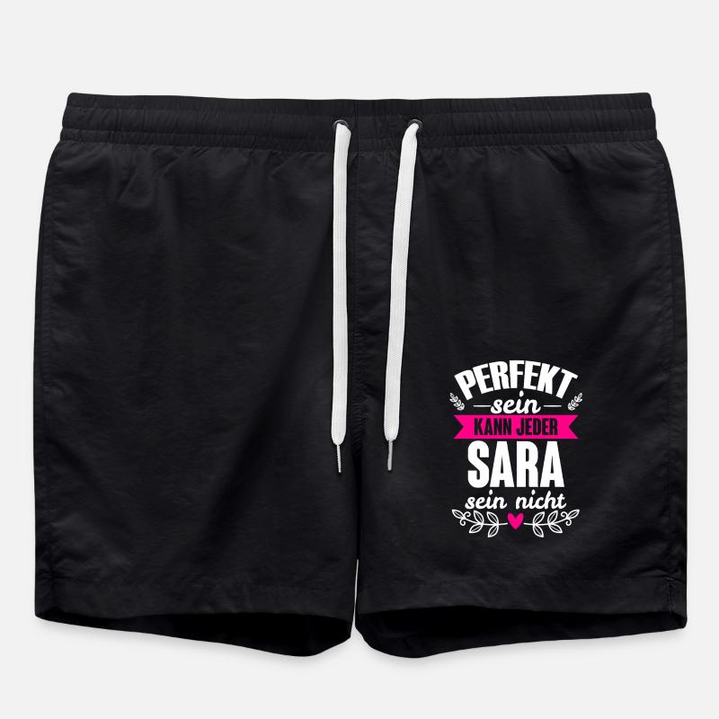 Sara - Perfekt Sein Kann Jeder Sara Nicht - Badeshorts - Schwarz
