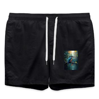 Martin-pêcheur Martin-pêcheur - Short de bain - noir - Devant - AI Model Male 185 light (185cm)