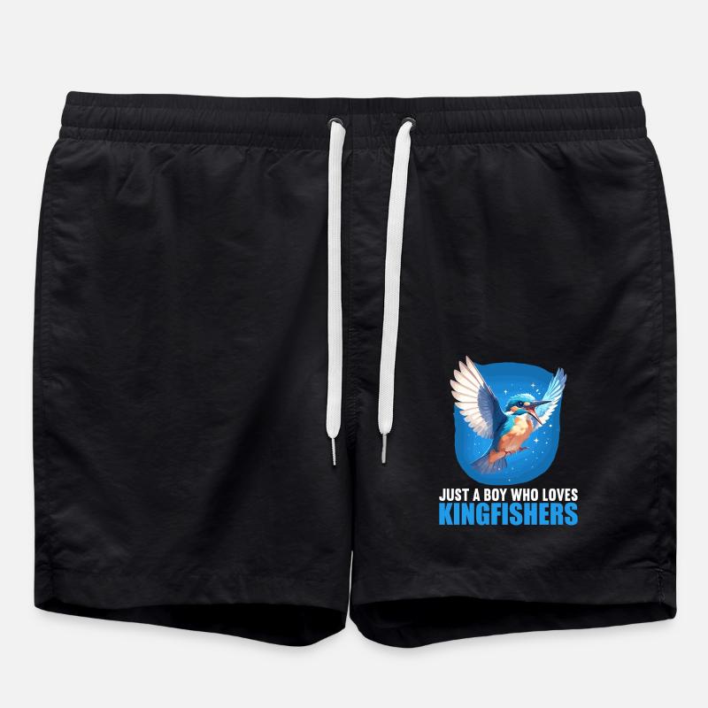 Eisvögel Eisvogel - Badeshorts - Schwarz
