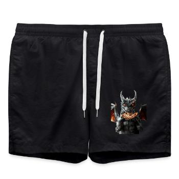 Drachen - Badeshorts - Schwarz - Vorne - AI Model Male 185 light (185cm)