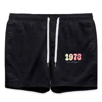 Date de naissance Année de naissance 1973 - Short de bain - noir - Devant - AI Model Male 185 light (185cm)