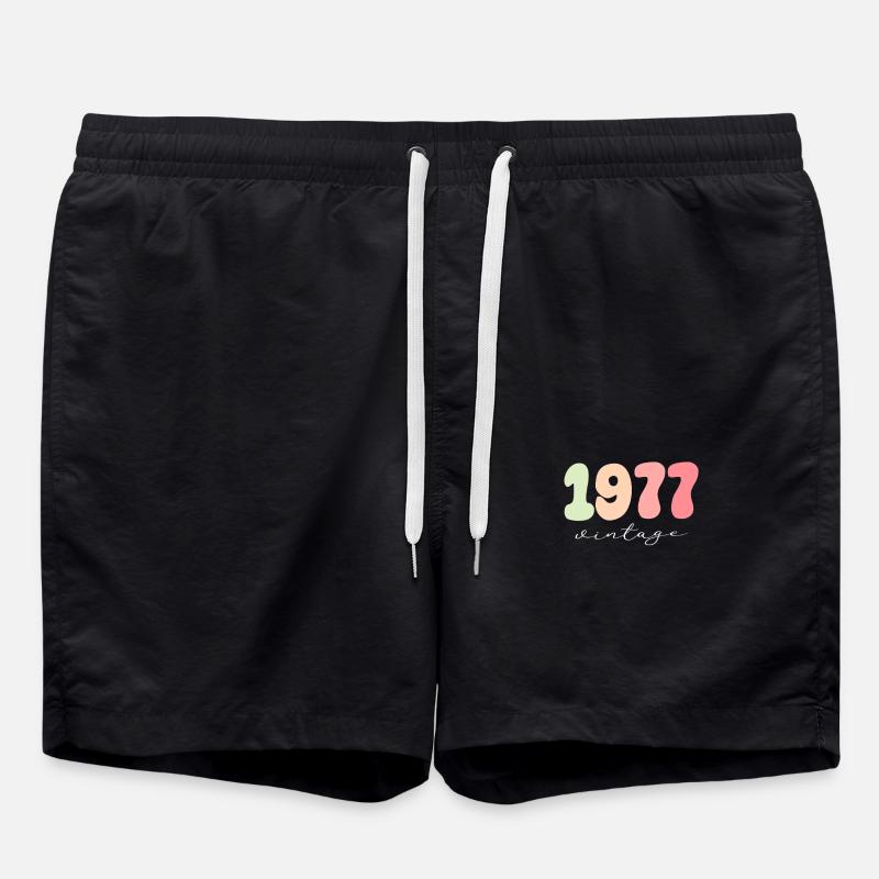 Date de naissance 1977 - Short de bain - noir