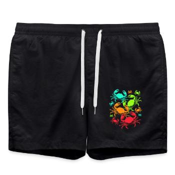 Crab - Swim Trunks - black - Front - AI Model Male 185 light (185cm)