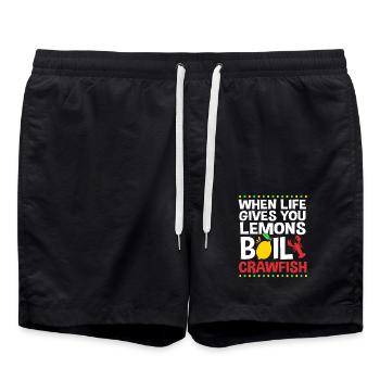 Crabe - Short de bain - noir - Devant - AI Model Male 185 light (185cm)