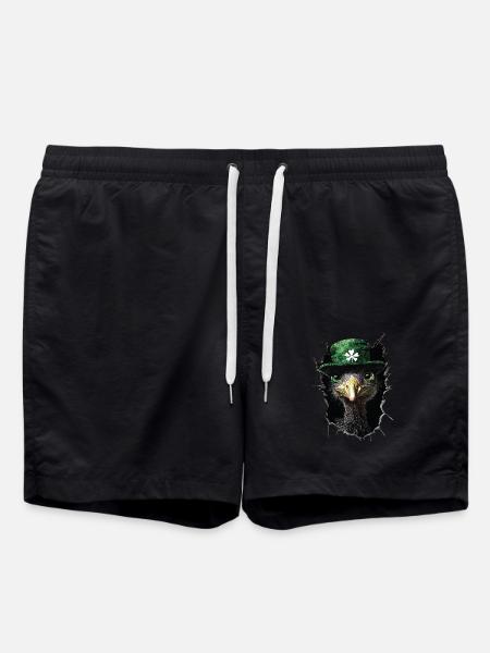 St. Patrick's Emu - Badeshorts - Schwarz