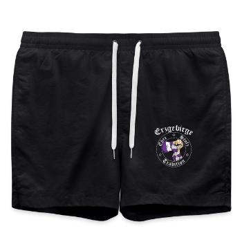 Erzgebirge Ehre Stolz Tradition No II - Badeshorts - Schwarz - Vorne - AI Model Male 185 light (185cm)