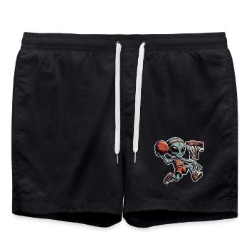 Alien Basketball Dunking - Short de bain - noir - Devant - AI Model Male 185 light (185cm)