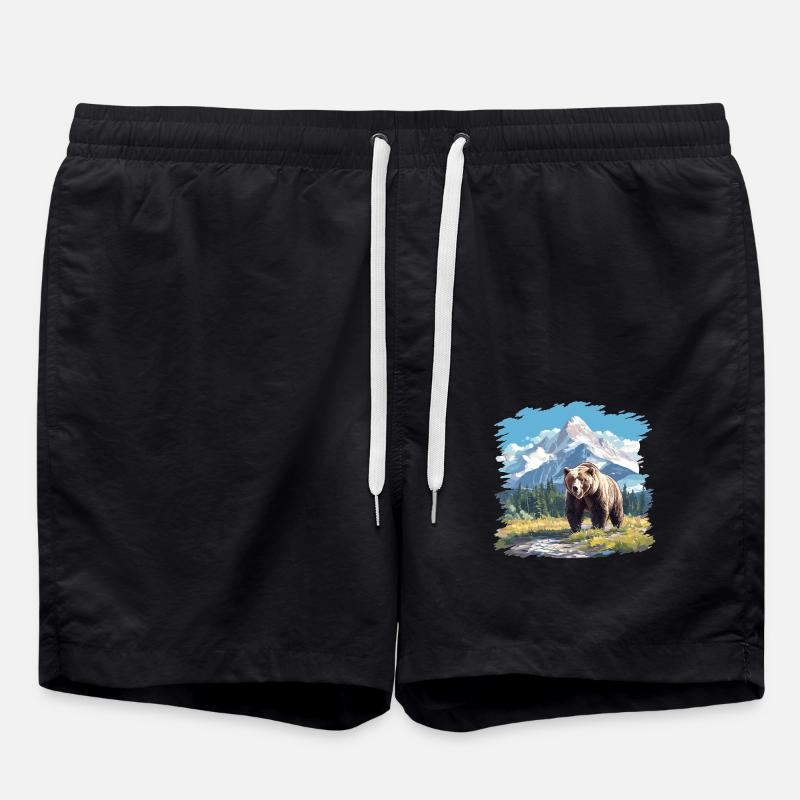 Kodiakbären Kodiakbär - Badeshorts - Schwarz