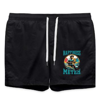 Kitesurf Happiness Meter Sports nautiques Surf - Short de bain - noir - Devant - AI Model Male 185 light (185cm)