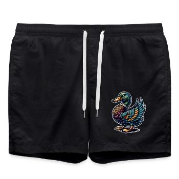 Canard - Short de bain - noir - Devant - AI Model Male 185 light (185cm)