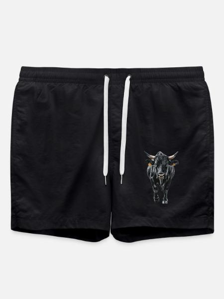 Kuh - Badeshorts - Schwarz