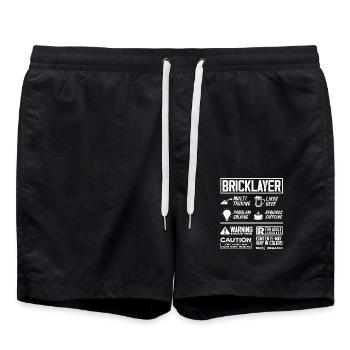 Avertissement de caféine de bière multitâche Maurer - Short de bain - noir - Devant - AI Model Male 185 light (185cm)