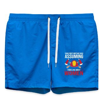 Firefighter Fire Brigade - Swim Trunks - cobalt blue - Front