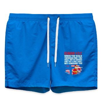 Firefighter Fire Brigade - Swim Trunks - cobalt blue - Front