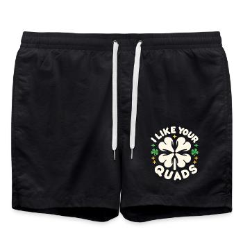 I Like Your Quads 14 - Badeshorts - Schwarz - Vorne - AI Model Male 185 light (185cm)