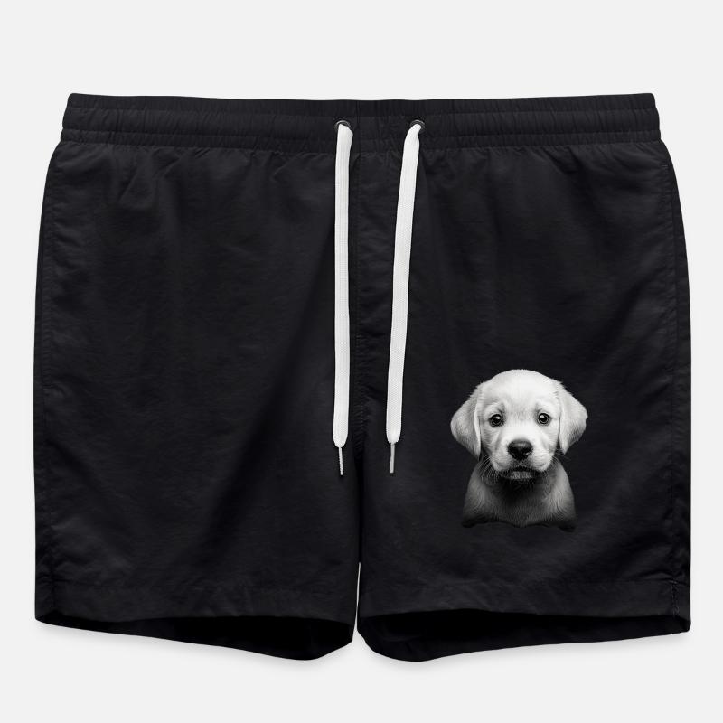 Labrador Retriever - Badeshorts - Schwarz