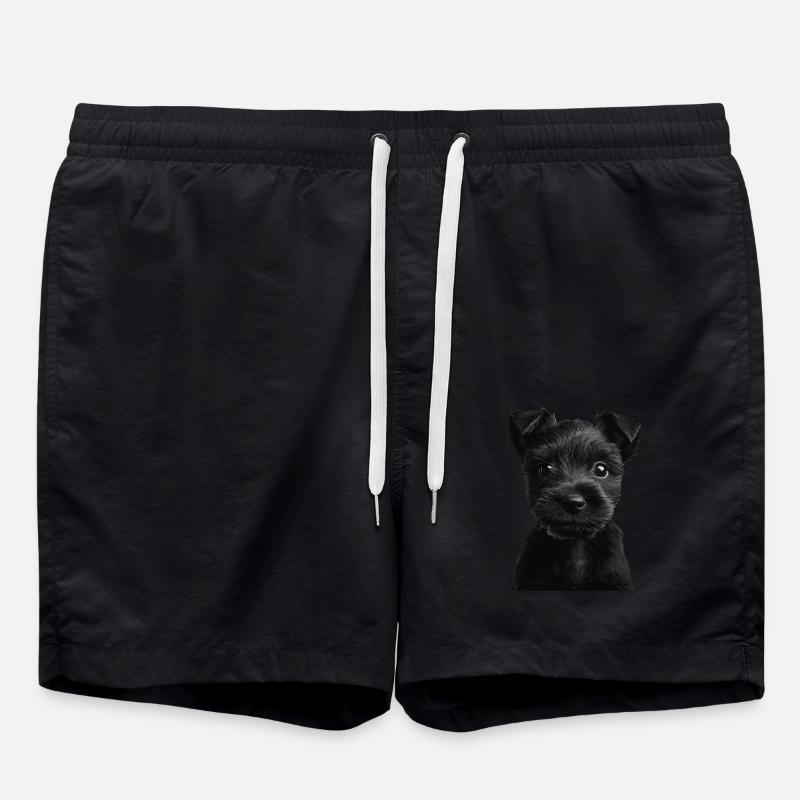 Scottish Terrier - Badeshorts - Schwarz