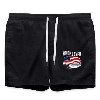 Mason American Pride Craftsmanship Tribute - Short de bain - noir - Devant - AI Model Male 185 light (185cm)
