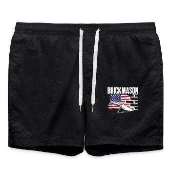 Bricklayer Bricklayer American Pride - Swim Trunks - black - Front - AI Model Male 185 light (185cm)