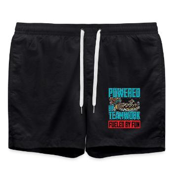 Dragon Boating Powered By Teamwork Water Sports - Swim Trunks - black - Front - AI Model Male 185 light (185cm)
