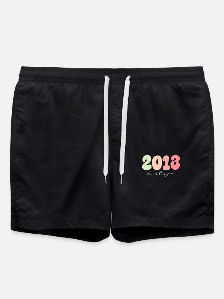 Anniversaire Année de naissance 2013 - Short de bain - noir