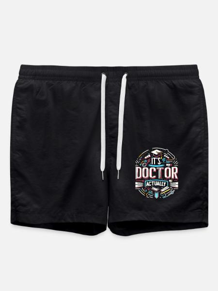 It's Doctor Actually 19 - Badeshorts - Schwarz