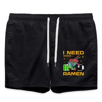 J’ai besoin de Ramen - Short de bain - noir - Devant - AI Model Male 185 light (185cm)