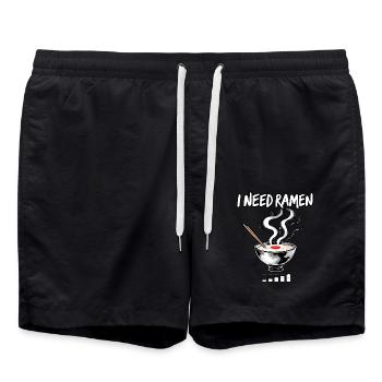 J’ai besoin de Ramen - Short de bain - noir - Devant - AI Model Male 185 light (185cm)