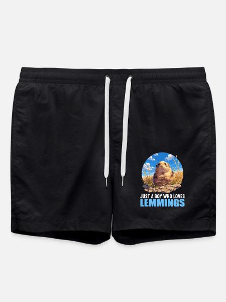 Lemmings Lemming - Swim Trunks - black