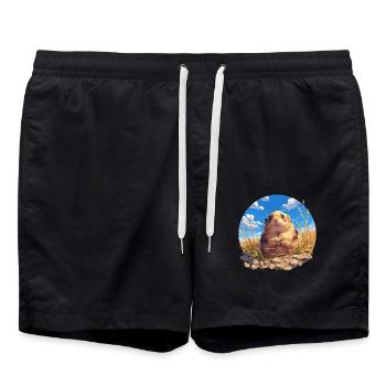 Lemmings Lemming - Swim Trunks - black - Front - AI Model Male 185 light (185cm)