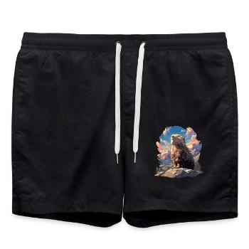 Lemmings Lemming - Swim Trunks - black - Front - AI Model Male 185 light (185cm)