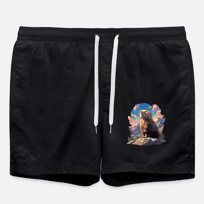 Lemminge Lemming - Badeshorts - Schwarz