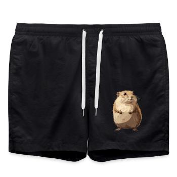 Lemmings Lemming - Swim Trunks - black - Front - AI Model Male 185 light (185cm)