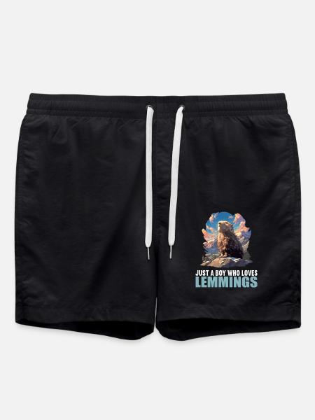 Lemmings Lemming - Swim Trunks - black