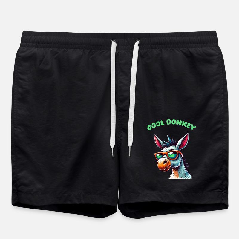 Donkey Comic Cool - Swim Trunks - black