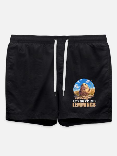 Lemmings Lemming - Swim Trunks - black