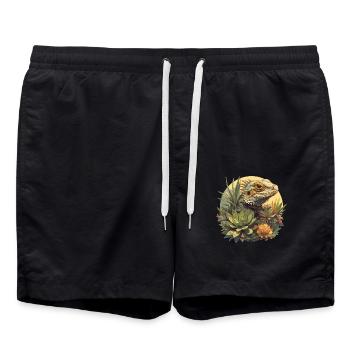 Lizards Lizard - Swim Trunks - black - Front - AI Model Male 185 light (185cm)