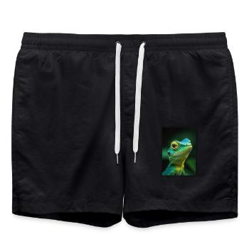 Lizards Lizard - Swim Trunks - black - Front - AI Model Male 185 light (185cm)