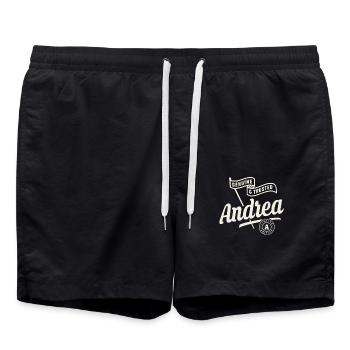 Nom Andrea Custom - Andrea - Short de bain - noir - Devant - AI Model Male 185 light (185cm)