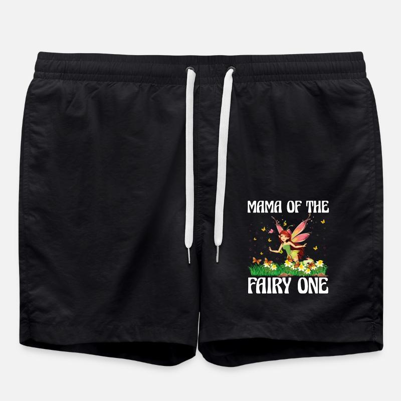 Mama der Fee Eins - Badeshorts - Schwarz