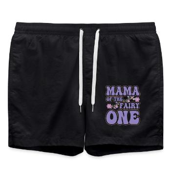 Mama of the fairy One - Swim Trunks - black - Front - AI Model Male 185 light (185cm)