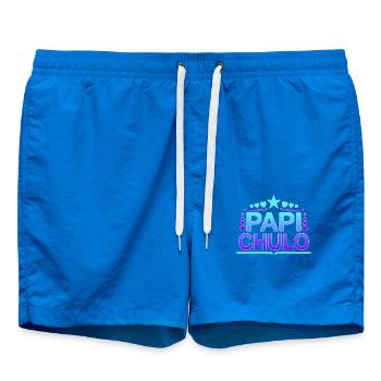 Papi Chulo - Latino Style Design - Swim Trunks - cobalt blue - Front