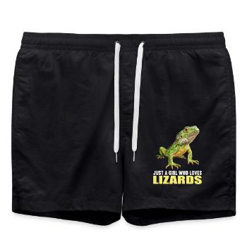 Lizards Lizard - Swim Trunks - black - Front - AI Model Male 185 light (185cm)