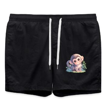 Macaque Macaque - Swim Trunks - black - Front - AI Model Male 185 light (185cm)