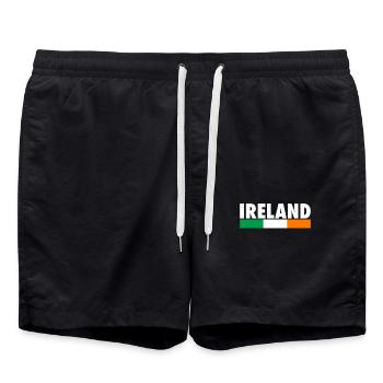 Ireland Ireland Irish Flag Proud Irishman - Swim Trunks - black - Front - AI Model Male 185 light (185cm)