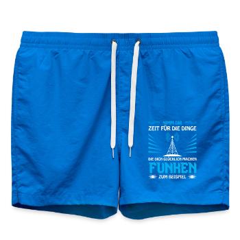 Amateurfunk Geschenke für Funker Funkamateur - Badeshorts - Cobalt blue - Vorne