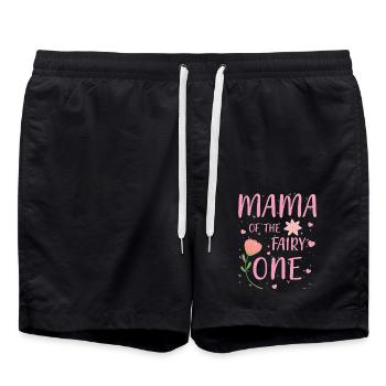Mama of the fairy One - Swim Trunks - black - Front - AI Model Male 185 light (185cm)