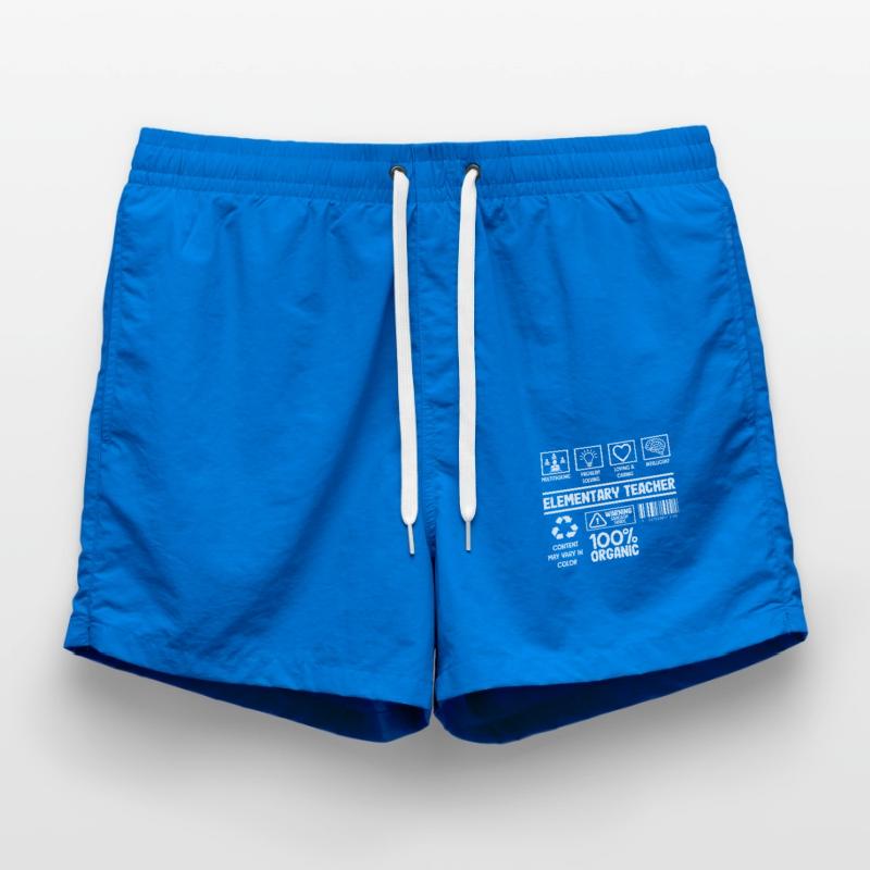 Elementary School Teacher Multitasking Problem Solving Swim Trunks