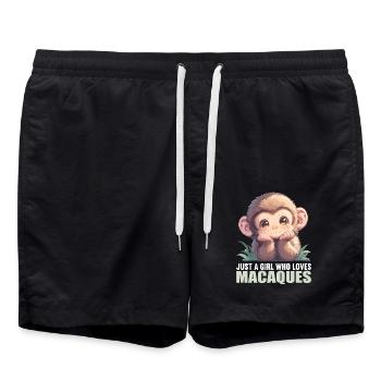 Macaque Macaque - Swim Trunks - black - Front - AI Model Male 185 light (185cm)