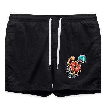 Donut de basket-ball de basket-ball - Short de bain - noir - Devant - AI Model Male 185 light (185cm)